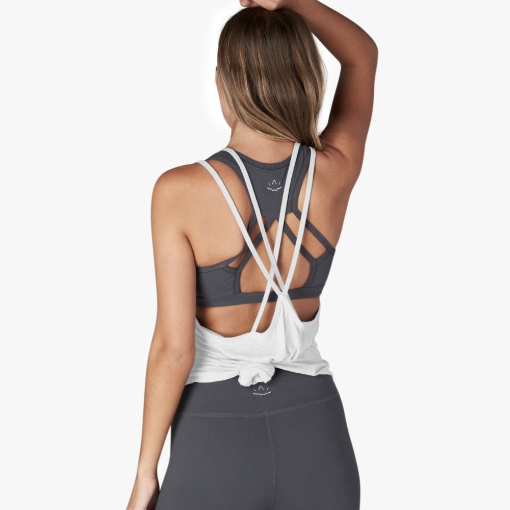 Beyond yoga behind your cross back tank